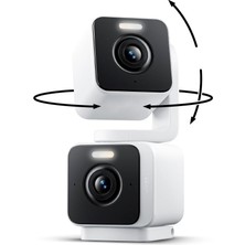 Asitan Duo Cam Pan Kapalı/açık IP65 2k 360° Pan/tilt Akıllı Ev Güvenlik Kamerası, Renkli Gece Gör�