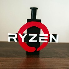 Asitan Ryzen Logolu Ayarlanabilir Ekran Kartı Tutucu - Gpu Sarkma Önleyici Destek Aparatı (60MM - 105MM)