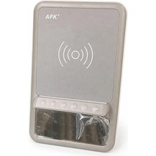 Afk BT512 Bluetooth 5.1 Hoparlör - 10W Kablosuz Şarj, LED Saat ve Mobil Cihaz Standı