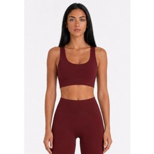 Formactive Bordo U Yaka Spor Büstiyer  1920-BST