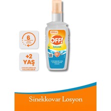 Off Sinek Kovucu Losyon 100 ml Sivrisinek ve Karasineklere Karşı 6 Saat Etkili 2 Yaş Üzeri Kullanım