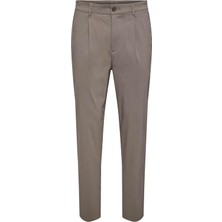 Only & Sons Erkek Onslınus Tapered Cmfrt Kahverengi Pantolon - 22038979