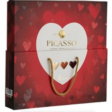 Picasso Kalp Kutu Hediyelik Spesiyal Pralin Çikolata 200 gr