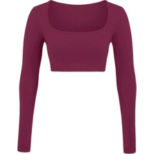 Formactive 1970 Parmak Geçirmeli Uzun Kollu Büstiyer - Vişne XS/S