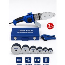 SCHUTZENGER Pro+ Termostatlı Plastik Boru Kaynak Makinesi 320’C 6 Parça Pafra ve Makas Isı Ayarlı Ustalar Için C5200W