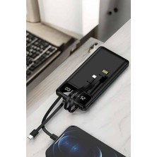 Aparim Powerbank 20.000 Mah LCD Ekran USB Lightning Type-C Uyumlu Ios ve Android