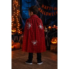 Dodomar Spider Örümcek Adam Pelerin 75 cm Çocuk Halloween Kostüm Cadılar Bayramı Parti Örümcek Aksesuarı