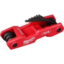 Milwaukee Allen Katlanır Anahtar Seti Metrik 8 Parça  (4932493614)