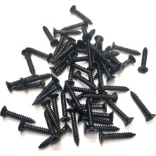 Hace Bazaar Siyah 1000 Adet Klips Vidası 2,2X13 mm Yhb - Konik Başlı Kutu, Sandık, Ayak, Askı,  Mini Vida