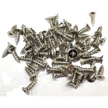 Hace Bazaar Nikel 1000 Adet Klips Vidası 2,3x7,5 mm Yhb, Ithal - Konik Başlı Kutu Ayak, Askı,  Mini Vida