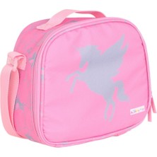 Kaukko Kids Pembe Pegasus Desenli Kız Çocuk Isı Yalıtımlı Okul Beslenme Çantası