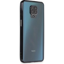 Aparim Newface Xiaomi Redmi Note 9 Pro Kılıf Razer Lensli Silikon - Siyah