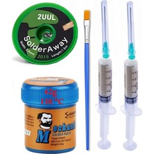 MHM Mechanic Krem Lehim Solder Paste 42 gr 138C Flux, 2uul 2015 Lehim Emme Temizleme Teli 2,0 mm Lehim ST07