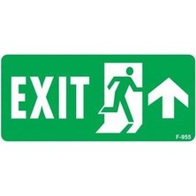 Kaia Life Exit Yukarı Sağ Ok Işaretli Uyarı Levhası 17,5X25 KOD:955
