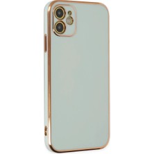 Aparim Newface Apple iPhone 12 Kılıf Volet Silikon - Açık Yeşil