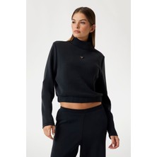 Guess Yüksek Yakalı Sweatshirt V4YQ05KCAY2