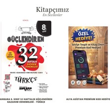 Ankara Yayıncılık Ankara Yayınları 8. Sınıf 32 Haftalık Güçlendiren Kazanım Denemeleri - Türkçe (+Seviye Tespit Uygulama Hediyeli)