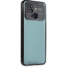 Aparim Newface Xiaomi Redmi 10C Kılıf Razer Lensli Silikon - Siyah