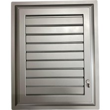 Kaia Life Plastik Menfez 45X45 Gümüş Banyo Wc Havalandırma