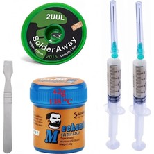 MHM Mechanic Krem Lehim Solder Paste 42 gr 138C Flux, 2uul 2015 Lehim Emme Temizleme Teli 2,0 mm Lehim ST24