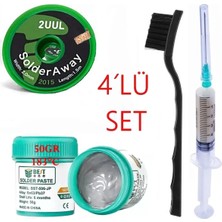 MHM Krem Lehim Best Solder Paste 183°C SN63/PB37 50GR Flux Lehim Toplama 2UUL-2015 Lehim Emme Teli 2,0 mm XXL08