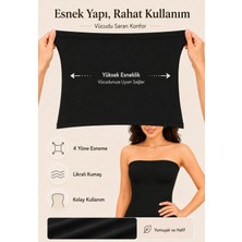 Formactive Kadın Likralı Straplez Body Siyah - Uzun ve Esnek Iç Giyim & Dikişsiz Atlet 2025