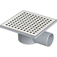 Kaia Life Yer Süzgeci Kare 15X15 cm 70 mm Yandan Çıkışlı