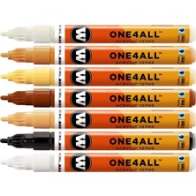 Molotow ONE4ALL 127HS Akrilik Marker Kalem Seti 2 mm 7li Tematik Renkler  Earthy Tones
