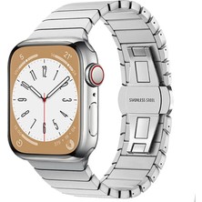 Aparim Newface Apple Watch 38MM KR413 Fine Steel Kordon - Gümüş