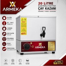 Armeka Eko Model Çay Kazanı 20 Litre Pleytsiz Eko Plastik Musluklu Çay Makinesi