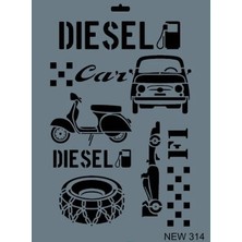 Kaia Life Rich New Seri N-314 Stencil 35X25 cm