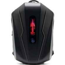 Jarmend Neon LED Ekranlı Akıllı Sırt Çantası Sert Kabuk Kask Bölmeli Siyah
