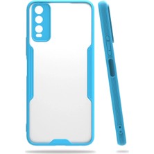 Aparim Newface Vivo Y11S Kılıf Platin Silikon - Mavi