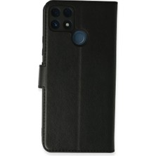 Aparim Newface Realme C25 Kılıf Trend S Plus Kapaklı Kılıf - Siyah