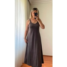 Niora Omuz Lastik Detaylı Elbise