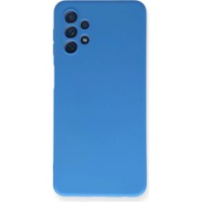 Aparim Newface Samsung Galaxy A52 Kılıf Nano Içi Kadife Silikon - Mavi