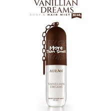 Auran Vanillian Dreams Vücut & Saç Spreyi Besleyici ve Onarıcı Saç Parfümü Anahtarlıklı Vücut Parfümü Charm Body & Hair Mist Spray 30ML