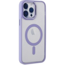 Aparim Newface Apple iPhone 14 Pro Max Kılıf Room Magneticsafe Silikon - Lila