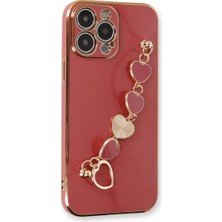 Aparim Newface Apple iPhone 14 Pro Kılıf Esila Silikon - Kırmızı