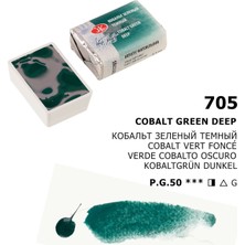 St. Petersburg White Nights Extra-Fine Tam Tablet Sulu Boya 2.5 ml Cobalt Green Deep 705