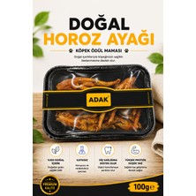 Adak Doğal Horoz Ayağı Köpek Ödül Maması 100 G Kurutulmuş Katkısız Doğal Çiğneme Ödülü