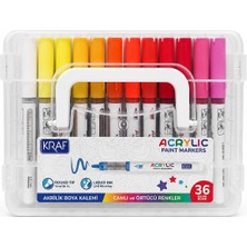 Kraf Akrilik Marker Seti 36 Renk