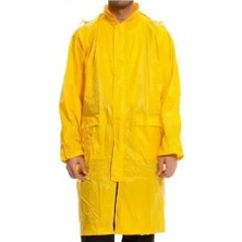 Kaia Life Kapüşonlu Sarı Pvc Yağmurluk Xxl