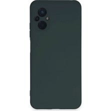 Aparim Newface Xiaomi Poco M5 Kılıf Nano Içi Kadife Silikon - Koyu Yeşil