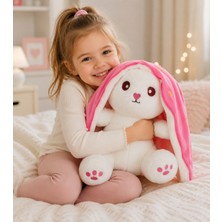 Nunu Çilek Tavşan Peluş Oyuncak 50 cm Sevgiliye Hediye Yumuşak Peluş Tavşan Uyku Arkadaşı