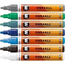Molotow ONE4ALL 227HS Akrilik Marker Kalem Seti 4 mm 7li Tematik Renkler  Deep Ocean