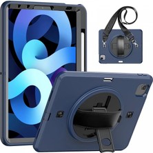 Aparim Newface Apple iPad Pro 11 (2020) Kılıf Strap-C Otterbox Tablet Kapak - Lacivert