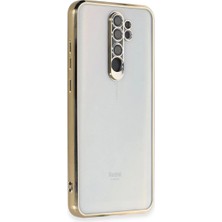 Aparim Newface Xiaomi Redmi Note 8 Pro Kılıf Razer Lensli Silikon - Gold