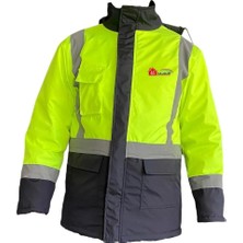 Kaia Life Ennalbur Reflektörlü Parka Sarı Lacivert Small