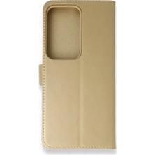 Aparim Newface Samsung Galaxy S20 Ultra Trend S Plus Kapaklı Kılıf - Gold